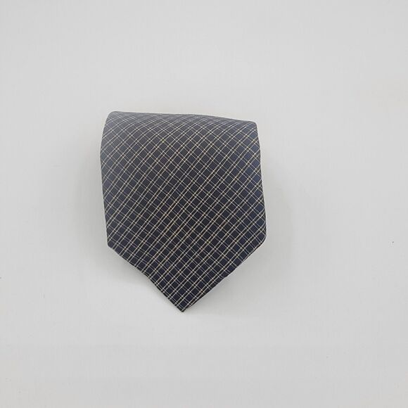 Necktie Mens Tango Max Raab Series Tie USA 56 By 4 Inch Cotten Grey Blue Vintage - Picture 1 of 6